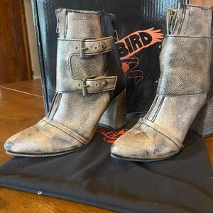 Freebird Joey Booties Pewter Size 10